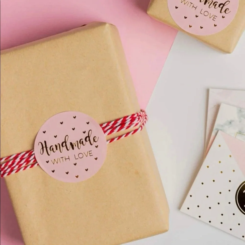 Handmade with love stickers
